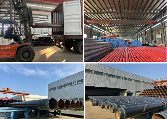 3PE sprial pipe and FBE pipe ship to UAE
